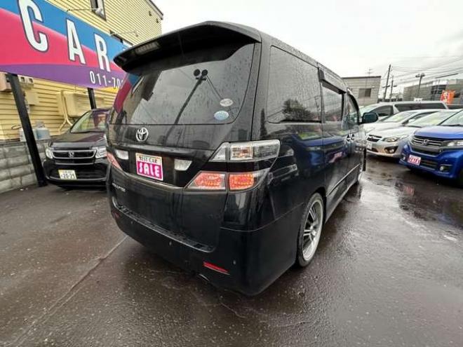 ヴェルファイア2.4 Z 4WD　HDDナビ　Bluetooth　地デジ　両側パワースライドドア　フリップダウンモンター　プッシュスタート　横滑り防止装置　コーナーセンサー　ETC　　社外アルミホイール夏　バックモニター 2400