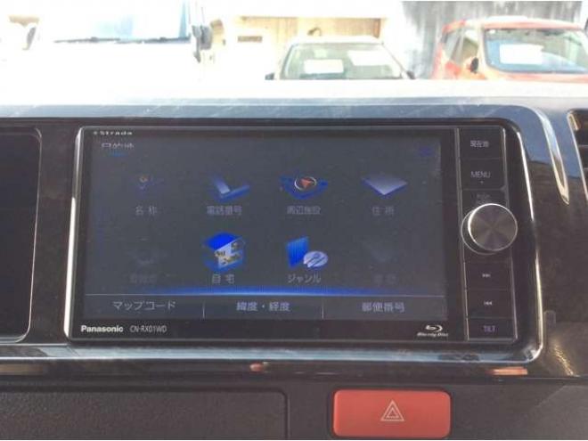 ハイエースバン2.7 スーパーGL ダークプライム ワイド ミドルルーフ ロングボディ 4WD　4WD　寒冷地仕様　両側パワスラ　スマキー　プッシュスタート　リアヒーター&クーラー　アルパインインナーミラー&フリップダウンモニター　社外メモリナビ　フルセグTV　ETC　ベッドキッド　Bカメラ 2700