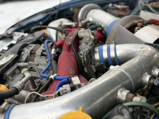 インプレッサSTI 2.0 WRX スペックC リミテッド 4WD　ETC パワーウィンドウ　社外ナビ　社外アルミホイール　ヴォルテックスアンダーカバー　GTウィング　社外フロントバンパー　ルーフエアインテーク 2000