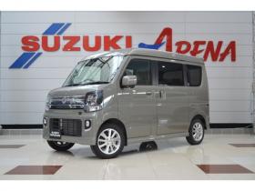 エブリィ　ワゴン PZターボ 4WD　届出済未使用車4WDターボハイルーフスズキセーフティサポート純正バックカメラ付ディスプレイオーディオ左オートスライドドアハイビームアシストLEDライト横滑り防止装置シートヒーター 660