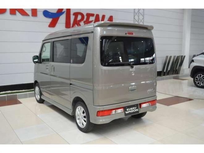 エブリィワゴン PZターボ 4WD　届出済未使用車4WDターボハイルーフスズキセーフティサポート純正バックカメラ付ディスプレイオーディオ左オートスライドドアハイビームアシストLEDライト横滑り防止装置シートヒーター 660