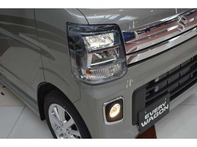 エブリィワゴン PZターボ 4WD　届出済未使用車4WDターボハイルーフスズキセーフティサポート純正バックカメラ付ディスプレイオーディオ左オートスライドドアハイビームアシストLEDライト横滑り防止装置シートヒーター 660