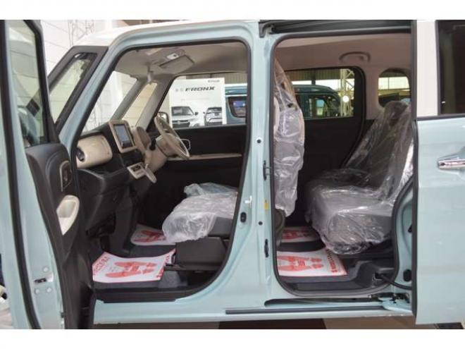 ワゴンRスマイルハイブリッド X 4WD　クリームコーデセーフティサポートスズキコネクト対応9インチ全方位ナビLEDハイブリット4WDセーフティサポート搭載アイドリングストップハイビームアシストLEDライト両側オートスライドドアパーキングセンサー 登録済未使用車 660