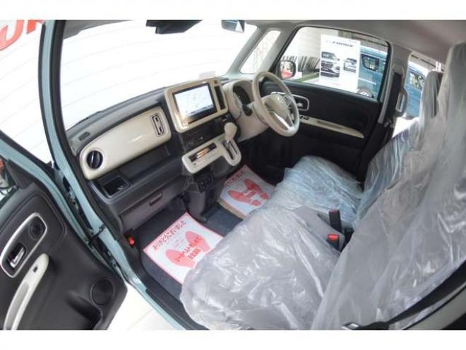 ワゴンRスマイルハイブリッド X 4WD　クリームコーデセーフティサポートスズキコネクト対応9インチ全方位ナビLEDハイブリット4WDセーフティサポート搭載アイドリングストップハイビームアシストLEDライト両側オートスライドドアパーキングセンサー 登録済未使用車 660