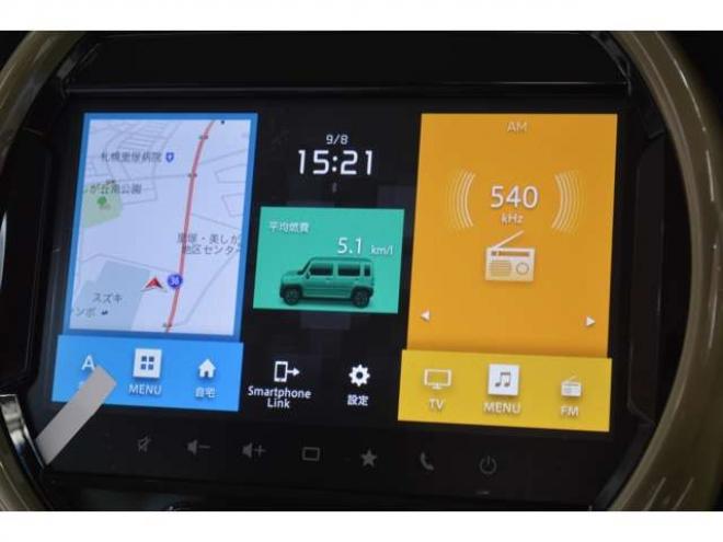 ハスラーハイブリッド G 4WD　届出済未使用車ハイブリッド4WDセーフティサポート搭載スズキコネクト対応通信機装着車全方位モニター9インチナビTVバックカメラアダプティブクルーズコントロールハイビームアシストLEDライト 660