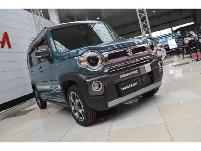 ハスラーJスタイルII ターボ 4WD　ワンオーナー特別仕様車ハイルーフ4WDターボセーフティサポート搭載パドルシフト8インチナビTV横滑り防止装置アダプティブクルーズコントロールハイビームアシストLEDライトETC 660