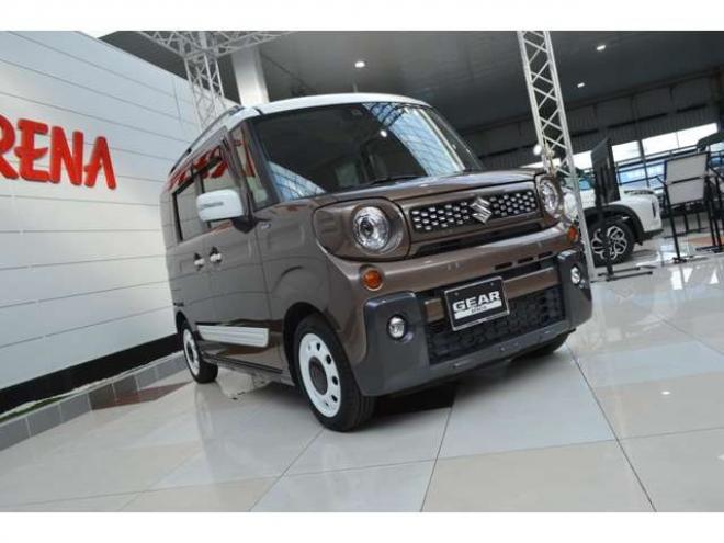 スペーシアギア マイ スタイル 4WD　ワンオーナー車ハイブリッド4WDセーフティサポート搭載アダプティブクルーズコントロール両側オートスライドドア7インチワイドナビTVバックカメラETCハイビームアシストLEDドラレコ 660