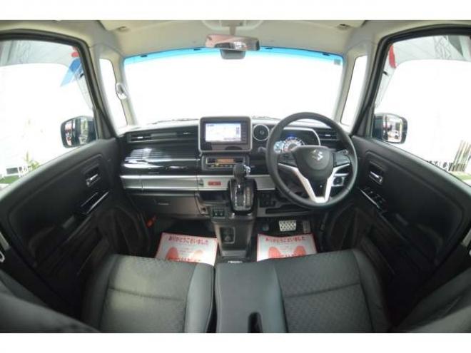 スペーシアカスタム ハイブリッド XS 4WD　ワンオーナー車ハイブリッド4WDセーフティサポート搭載デュアルセンサーブレーキサポート後退時ブレーキサポート7インチワイドナビTV両側オートスライドスライドドアLEDライト 660