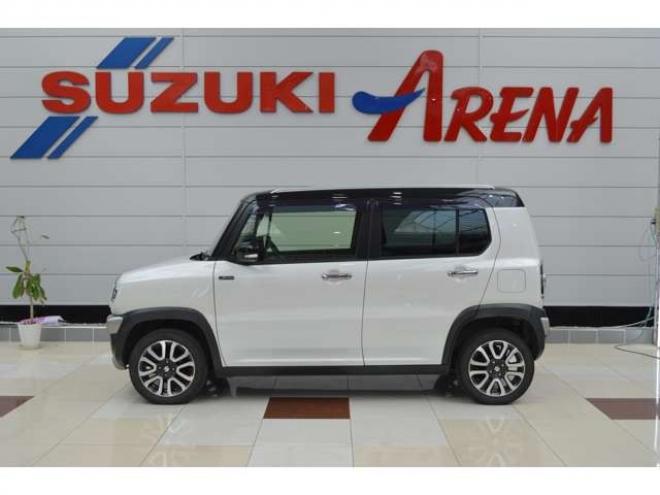 ハスラーJスタイルIII 4WD　ワンオーナー車Sエネチャージ4WDセーフティサポート搭載アイドリングストップ横滑り防止装置7インチワイドナビTVハーフレザーシートヒーターLEDライト 660