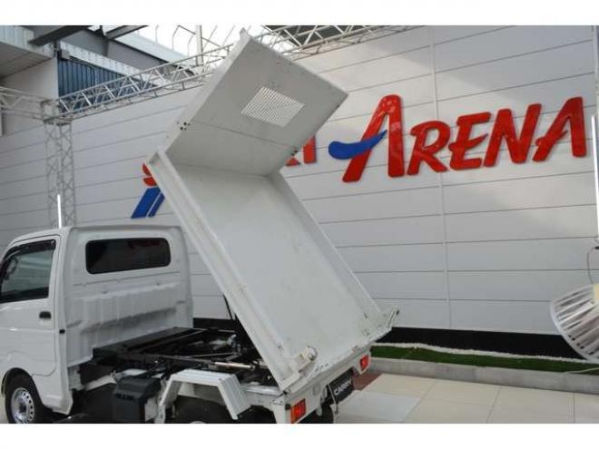 キャリー浅底ダンプ 1方開 4WD　浅底ダンプワンオーナー車5速マニュアルセーフティサポート搭載デュアルセンサーブレーキサポート誤発信抑制機能横滑り防止装置キーレスエントリー電動油圧式ダンプ 660