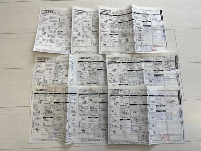 デリカＤ：５　本州仕入　ワンオーナー　寒冷地仕様　禁煙車　両側パワースライドドア　アルパインリアモニター　新品ＴＯＹＯホワイトレター　新品ＪＡＯＳブラックマッドガード　社外１６ＡＷ＋スタッドレスタイヤ付　ＥＴＣ 4WD 2400 5Dr