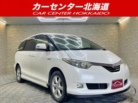 エスティマハイブリッド　ハイブリッド2.4G 4WD 5年保証 スマキー 両側パワスラ ナビ Bカメ ETC 寒冷地仕様 禁煙 車検整備2年付