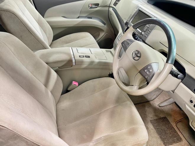 エスティマハイブリッドハイブリッド2.4G 4WD 5年保証 スマキー 両側パワスラ ナビ Bカメ ETC 寒冷地仕様 禁煙 車検整備2年付