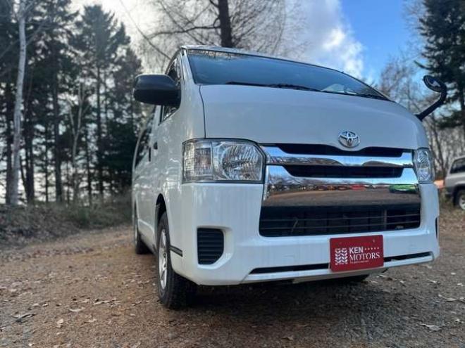 ハイエースバン3.0 DX ロング ハイルーフ GLパッケージ ディーゼルターボ 4WD　純正ナビTV　バックカメラ　寒冷地仕様　キーレス　ETC　ワンオーナー　パワーウィンドウ　パワステ　両側スライドドア 3000