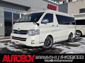 ハイエース　2.7 GL ロング ミドルルーフ 4WD　寒冷地仕様　パワスラ　リアヒーター&クーラー　キーレス　アルパイン8インチメモリナビ　フルセグTV　Bluetooth　CD/DVD　フリップダウンモニター　バックカメラ　ドライブレコーダー　ETC　エンジンスターター 2700