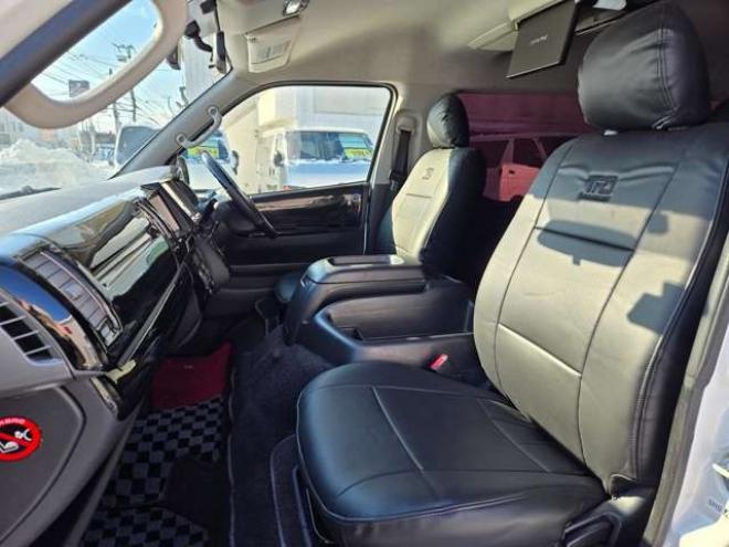 ハイエース2.7 GL ロング ミドルルーフ 4WD　寒冷地仕様　パワスラ　リアヒーター&クーラー　キーレス　アルパイン8インチメモリナビ　フルセグTV　Bluetooth　CD/DVD　フリップダウンモニター　バックカメラ　ドライブレコーダー　ETC　エンジンスターター 2700