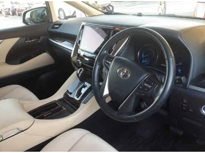 アルファードハイブリッドX後期 本州車寒冷地仕様 アルパインビックナビTV バックカメラ パワースライドドア 7人乗 プッシュスタート 車検新規2年 保証付！ 4WD 2500 5Dr