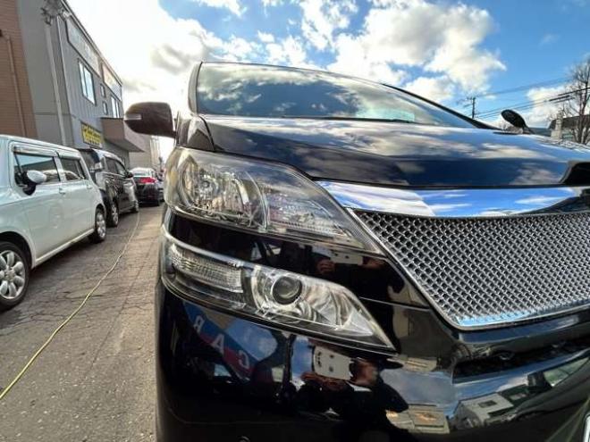 ヴェルファイア2.4 Z 4WD　両側パワースライドドア　ナビ　横滑り防止装置　コーナーセンサー　ビルトインETC　社外17インチアルミホイール冬　　バックモニター　プッシュスタート 2400