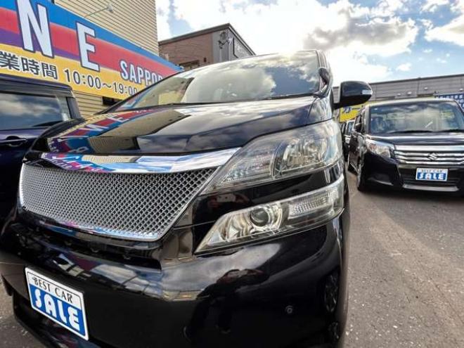 ヴェルファイア2.4 Z 4WD　両側パワースライドドア　ナビ　横滑り防止装置　コーナーセンサー　ビルトインETC　社外17インチアルミホイール冬　　バックモニター　プッシュスタート 2400