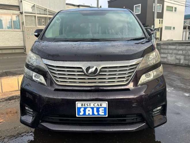 ヴェルファイア2.4 Z 4WD　片側パワースライドドア　寒冷地仕様　地デジ　Bluetooth　プッシュスタート　ETC　純正アルイホイール　社外アルミホイール冬　バックモニター　横滑り防止装置　コーナセンサー　インテリキー 2400