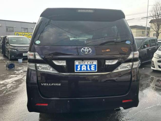 ヴェルファイア2.4 Z 4WD　片側パワースライドドア　寒冷地仕様　地デジ　Bluetooth　プッシュスタート　ETC　純正アルイホイール　社外アルミホイール冬　バックモニター　横滑り防止装置　コーナセンサー　インテリキー 2400