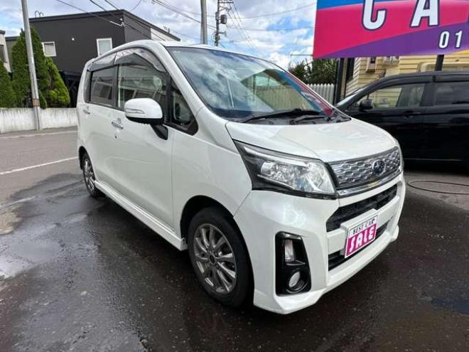 ステラカスタムR スマートアシスト 4WD　社外ナビ　地デジ　エコアイドル　プッシュスタート　横滑り防止装置　衝突軽減ブレーキ　社外アルミホイール夏 660