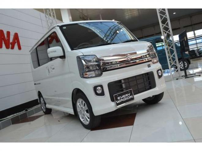 エブリィワゴン PZターボスペシャル 4WD　ワンオーナー車4WDターボセーフティサポート搭載アイドリングストップ横滑り防止装置7インチワイドナビTVバックカメラ両側オートスライドドアオートステップリアパーキングセンサーハイビームアシストLED 660