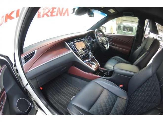 ハリアー2.5 ハイブリッド E-Four プレミアム アドバンストパッケージ 4WD　ワンオーナー車プリクラッシュセーフティ横滑り防止装置ハーフレザーシート全方位モニター付8インチナビ純正ナビTVバックカメラLEDライトETCクルーズコントロールパワーバックドア 2500