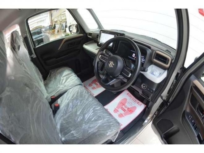 スペーシアハイブリッド X 4WD　全方位モニタ-ナビセーフティSコネクト対応ハイブリット4WDセーフティサポート搭載アイドリングストップ横滑り防止装置ハイビームアシストLEDライト両側オートスライドドアパーキングセンサー 登録済未使用車 660