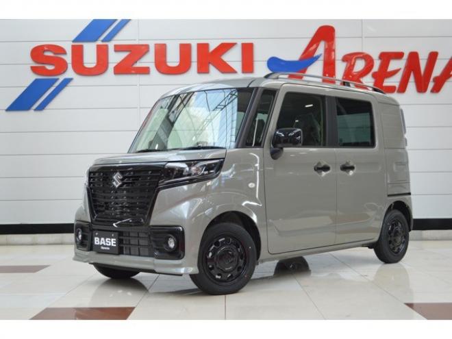 スペーシアベースXF 4WD　届出済未使用車4WDセーフティサポート搭載デュアルセンサーブレーキサポート後退時ブレーキサポート横滑り防止装置アダプティブクルーズコントロールLEDライト右側オートスライドドア 660