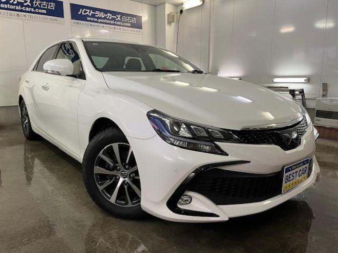 マークX寒冷地仕様　禁煙車　純正エンジンスターター　前後ドライブレコーダー　トヨタセーフティセンス　純正ナビ　フルセグ地デジ　ＤＶＤ再生　Ｂｌｕｅｔｏｏｔｈオーディオ　バックカメラ　純正ＬＥＤヘッドライト 4WD 2500 4Dr