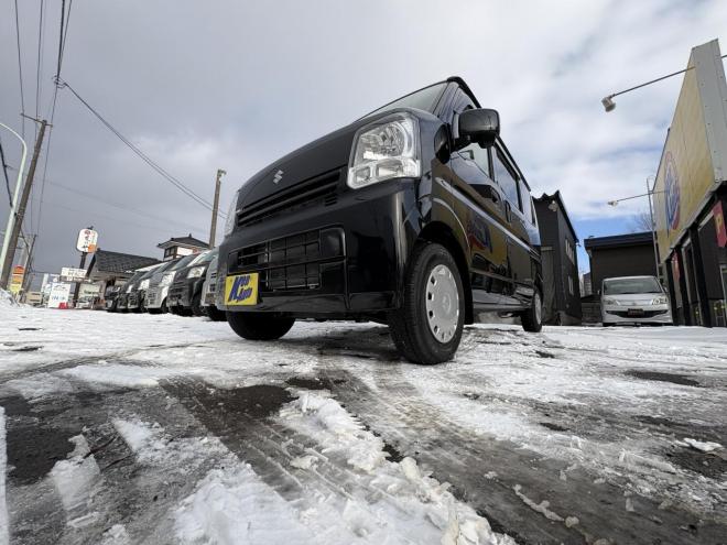 エブリィEVERY VAN 4WD JION TURBO一家に一台軽パコ　TURBO 寒冷地仕様　2検付　リアヒーター　Bluetoothフルセグナビ　キーレス　リビルトエンジン交換済　エンジンオイル交換　オイルエレメント交換　atf交換　スタットレス付 4WD 660 ５Dr