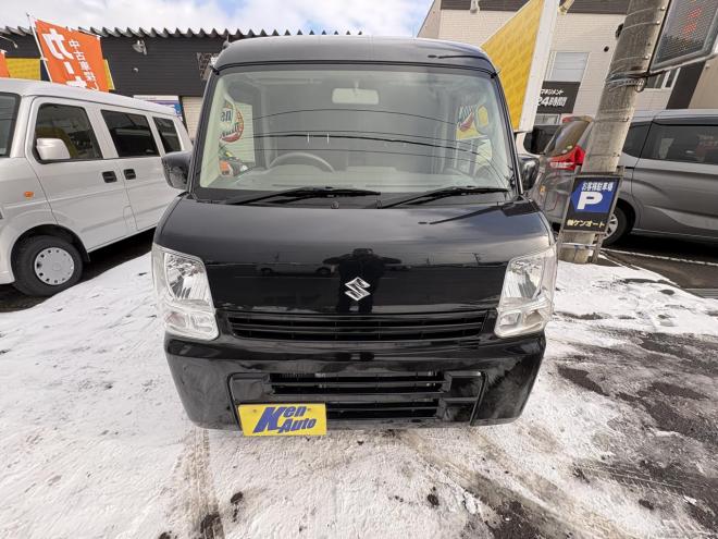 エブリィEVERY VAN 4WD JION TURBO一家に一台軽パコ　TURBO 寒冷地仕様　2検付　リアヒーター　Bluetoothフルセグナビ　キーレス　リビルトエンジン交換済　エンジンオイル交換　オイルエレメント交換　atf交換　スタットレス付 4WD 660 ５Dr