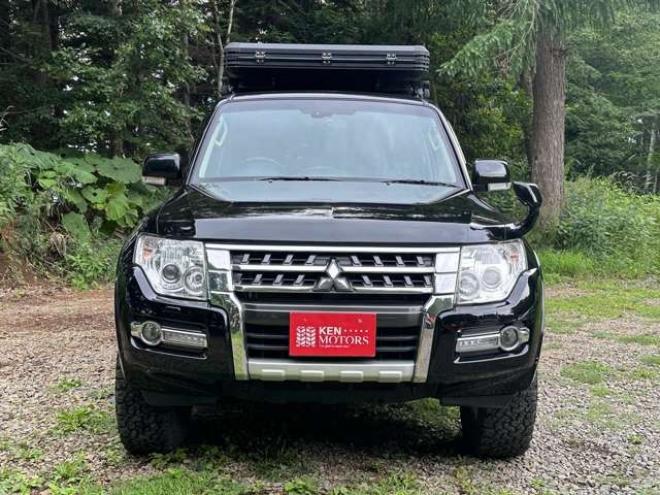 パジェロ3.2 ロング エクシード ディーゼルターボ 4WD　ワンオーナー　PS　PW　社外ナビ　社外アルミ　ABS　キーレス　バックカメラ　リフトアップ　シートヒーター　ルーテント 3200