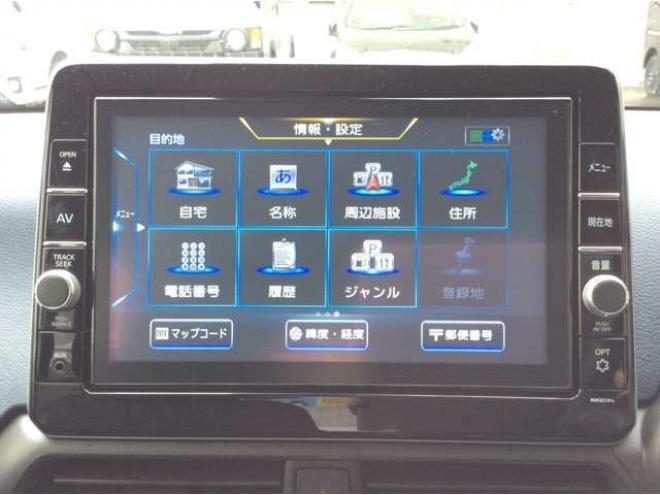デイズハイウェイスターX 4WD　プッシュスタート　スマートキー　日産純正ナビ　フルセグTV　CD　Bluetooth　全方向カメラ　バックカメラ　本革巻きステアリング　ステアリングスイッチ　クルーズコントロール　シートヒーター　ETC 660