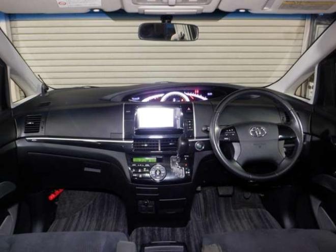 エスティマ2.4 アエラス 4WD　ナビ・TV・B/T・Bカメラ・両側パワスラ　ETC　クルコン　エンスタ　フリップダウンモニター　ワイパーデアイサー　HID　フォグランプ 2400