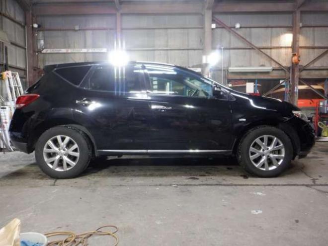 ムラーノ2.5 250XV FOUR 4WD　本州仕入・後期型・メーカーナビ・TV・Bカメラ・サイドカメラ・B/T・革シート・インテリキー・プッシュスタート・ETC・前席パワーシート・クルコン・HID・シートヒーター・フォグランプ・BOSEサウンド 2500