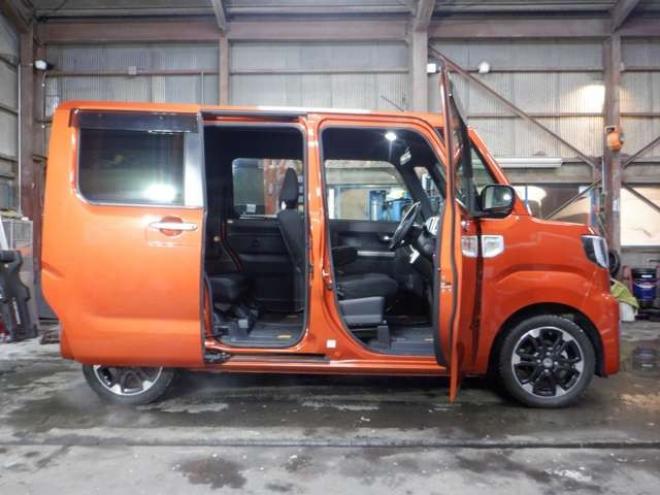 ウェイクG SA 4WD　本州仕入　ナビ　TV　LEDヘッドライト　両側電動　シートヒーター　スマアシ　ターボ　スマートキー　プッシュスタート　オートライト　ベンチシート　アイドリングストップ　フォグランプ 660