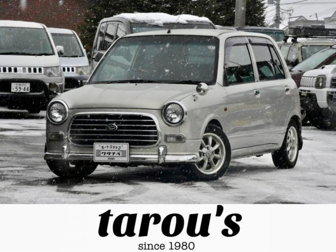 ミラジーノ４ＷＤ　本州仕入　５ＭＴ　後期・最終型　チョコブラウンシートカバー　フェンダーミラー