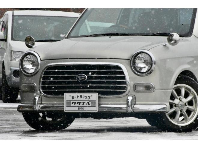 ミラジーノ４ＷＤ　本州仕入　５ＭＴ　後期・最終型　チョコブラウンシートカバー　フェンダーミラー