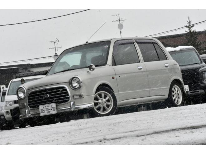 ミラジーノ４ＷＤ　本州仕入　５ＭＴ　後期・最終型　チョコブラウンシートカバー　フェンダーミラー