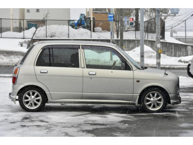 ミラジーノ４ＷＤ　本州仕入　５ＭＴ　後期・最終型　チョコブラウンシートカバー　フェンダーミラー