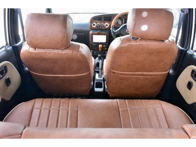 ミラジーノ４ＷＤ　本州仕入　５ＭＴ　後期・最終型　チョコブラウンシートカバー　フェンダーミラー