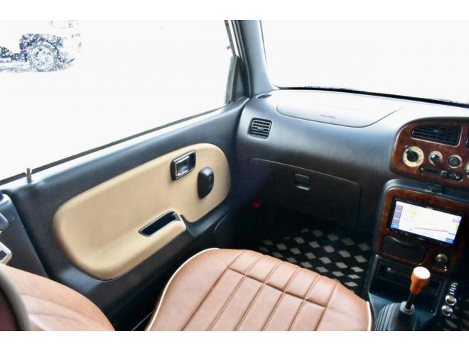 ミラジーノ４ＷＤ　本州仕入　５ＭＴ　後期・最終型　チョコブラウンシートカバー　フェンダーミラー