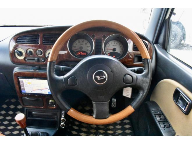 ミラジーノ４ＷＤ　本州仕入　５ＭＴ　後期・最終型　チョコブラウンシートカバー　フェンダーミラー