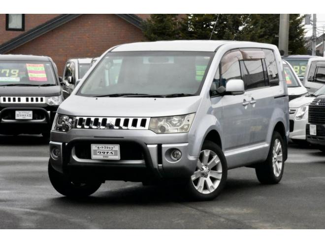 デリカD:5　4WD　Gナビ　本州仕入　ロックフォードサウンド　新品フロントガード　夏冬タイヤ付き