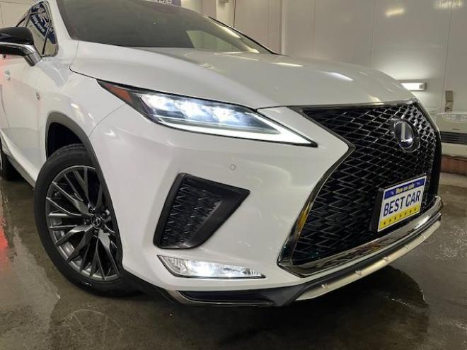 レクサスＲＸ４５０ｈ　Ｆスポーツ　本州仕入　寒冷地仕様　禁煙車　電動サンルーフ　純正２０インチＡＷ　社外１８ＡＷ＋スタッドレスタイヤ付　純正レザーシート　純正ナビ　地デジ　Ｂｌｕｅｔｏｏｔｈ　シートヒーター＆クーラー　前後ドラレコ 4WD 3500 5Dr