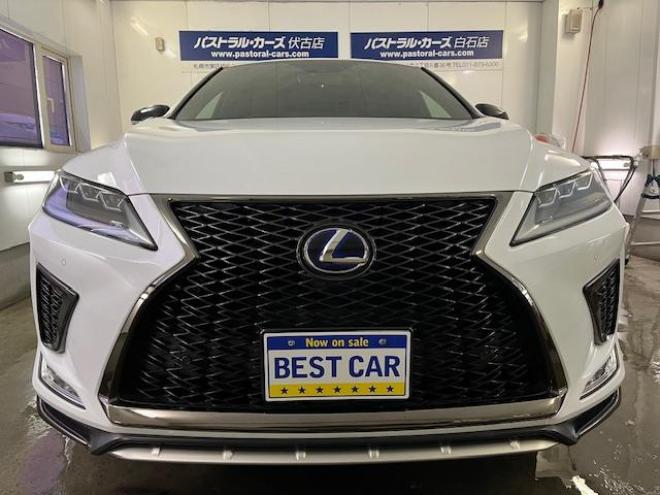 レクサスＲＸ４５０ｈ　Ｆスポーツ　本州仕入　寒冷地仕様　禁煙車　電動サンルーフ　純正２０インチＡＷ　社外１８ＡＷ＋スタッドレスタイヤ付　純正レザーシート　純正ナビ　地デジ　Ｂｌｕｅｔｏｏｔｈ　シートヒーター＆クーラー　前後ドラレコ 4WD 3500 5Dr