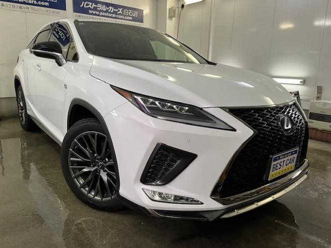 レクサスＲＸ４５０ｈ　Ｆスポーツ　本州仕入　寒冷地仕様　禁煙車　電動サンルーフ　純正２０インチＡＷ　社外１８ＡＷ＋スタッドレスタイヤ付　純正レザーシート　純正ナビ　地デジ　Ｂｌｕｅｔｏｏｔｈ　シートヒーター＆クーラー　前後ドラレコ 4WD 3500 5Dr