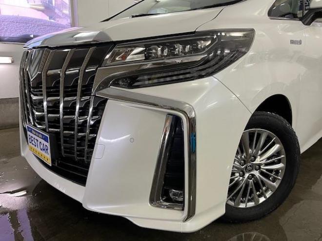 アルファードハイブリッドＳＲ　本州仕入　寒冷地仕様　禁煙車　純正ブラックレザーシート　純正１７インチＡＷ　社外１６ＡＷ＋スタッドレスタイヤ付　純正ナビ　地デジ　Ｂｌｕｅｔｏｏｔｈオーディオ　純正リアフリップダウンモニター　ＥＴＣ 4WD 2500 5Dr